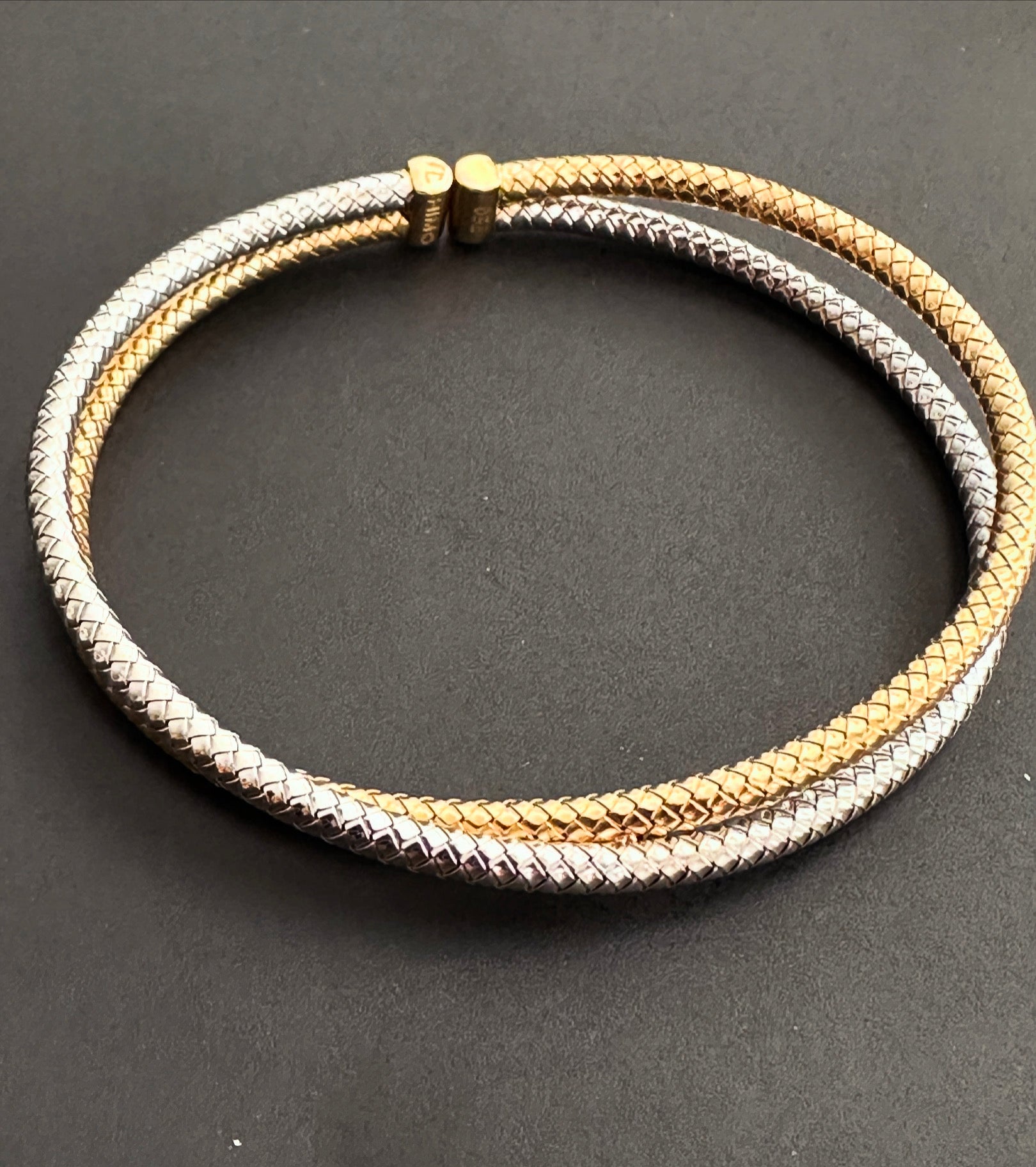 White/Yellow Flexible Wrap Bracelet