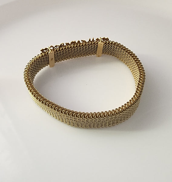 Mixed Metal and Gold Bracelet - قل أعوذ برب الفلق